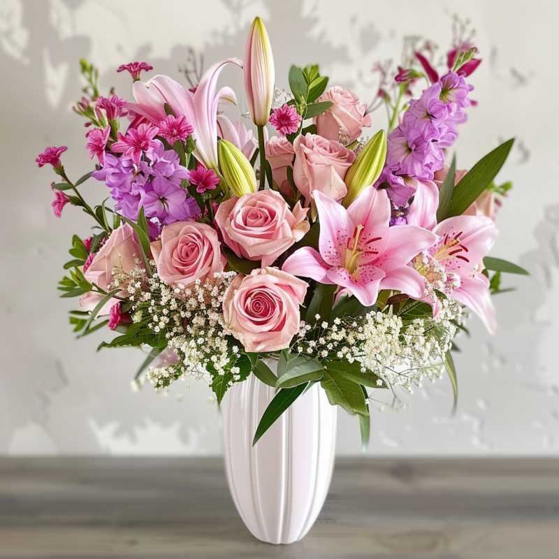 How to write the blessing message for the George Town store opening flower basket